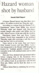 Hazard Woman Shot By Husband
