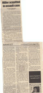 Miller Acquitted In Assault Case
