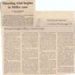 Shooting Trial Begins In Miller Case